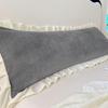 1pcs Milk Flannel Couple Double Pillowcase Gorgeous Laced Pillow Cover Overlength Home Bedroom Decoration Pillow Case