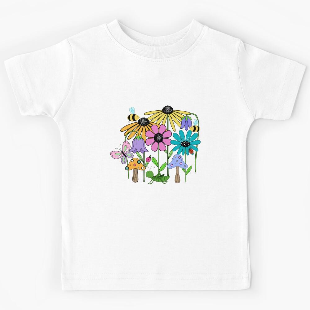 Busy Bee Retro Garden Kids T-Shirt 170