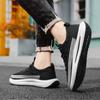 Fashion Men Shoes Sneaker Platform Sports Shoes Autumn Fashion Students Comfortable Outdoor Ice Silk Cloth Breathable Casual Shoes