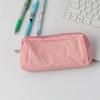 Macaroon Solid Color Simple Pencil Case Large Capacity Portable Storage Bag Minimalist Stationery Pouch for Pens