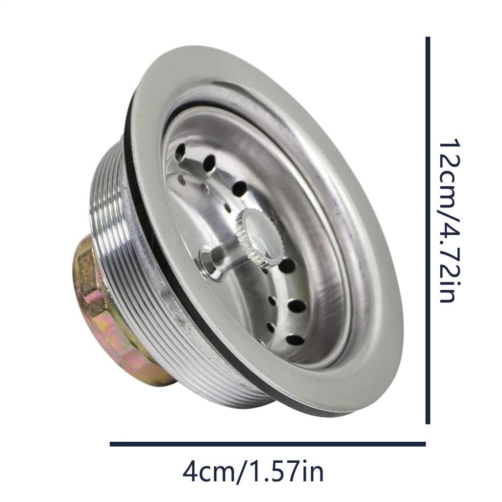 Spülbeckenablaufsieb Edelstahl Küchenspülbecken Sieb Verstopfungsstopper Stopfen Ablaufgarnitur Für Abfall Essensreste Müll