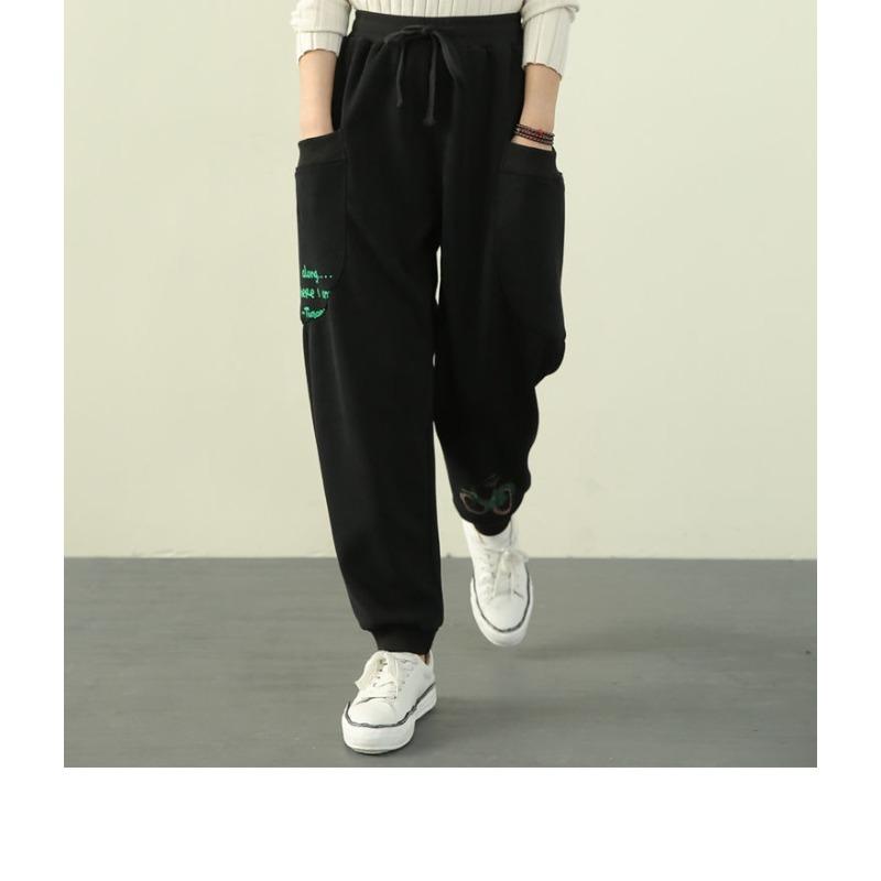 New Spring and Summer Harem Pants Loose Ties and Ties Plus Size Women's Casual Ties and Ties