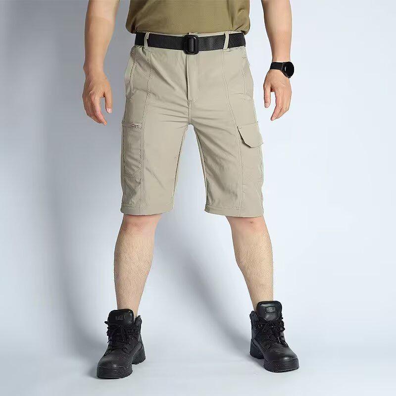 Men's Convertible Quick-Dry Outdoor Tactical Trousers with Multi-Pockets