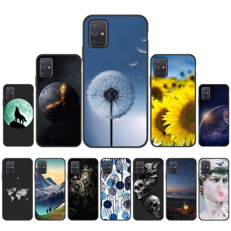 

Чехол для телефона с рисунком из ТПУ для Samsung A71 A72 A70 A13 A9 2018, мягкая силиконовая задняя крышка для Samsung A6 2018 J6 2018 J8 2018, бампер с рисунком