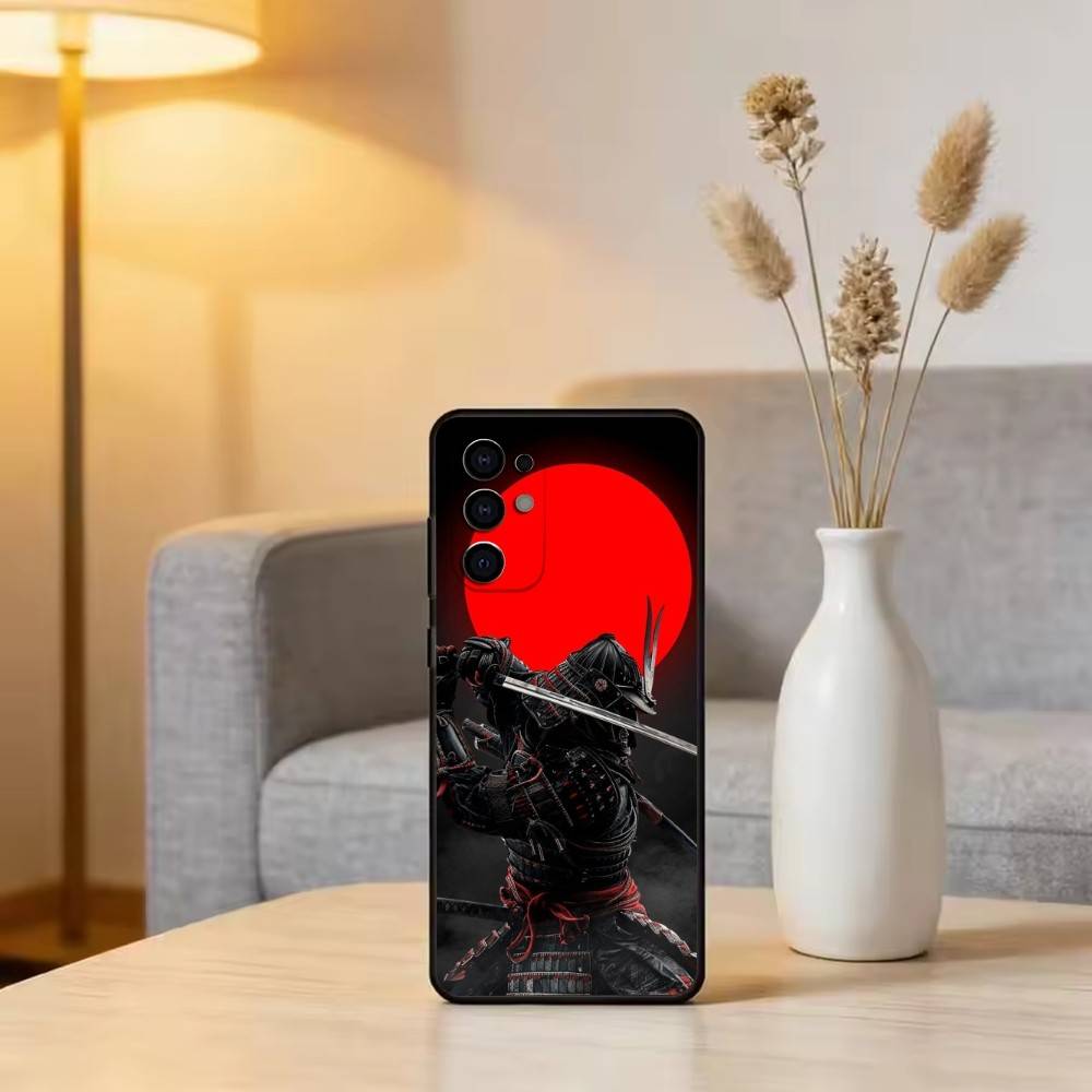 J-Japanese Bushido S-Samurai Phone Case For Samsung S25,S24,S21,S22,S23,S30,Ultra,S20,Plus,Fe,Soft Silicone Black Cover