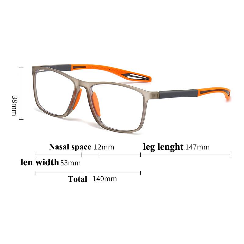 Kwadratowe okulary do czytania dla mężczyzn kobiety ultralekkie elastyczne oprawki TR90 okulary do starczowzroczności unisex okulary sportowe z blokadą niebieskiego światła