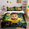 Set Biancheria da Letto Stella del Calcio Set Biancheria Copripiumino Set Copripiumino Federe (1 * Copripiumino 2 * Federe, senza piumino)