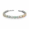 Ethiopian Opal Sterling Silver Bracelet: Adjustable Gemstone Bracelet