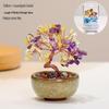 Ruijie Handmade Crystal Fortune Tree Ornament Set