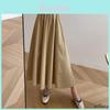 Women Long Skirt Muslimah Plus Size High Waist Plain Maxi Skirt For Casual Wear**