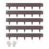 Steel Landscape Edging 5 Packs 39 X 4in Rust-Resistant for Yard Brown