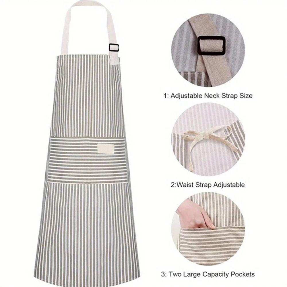 Sleeveless Kitchen Aprons Breathable Women Overall Apron Cute Cooking Apron