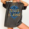 Jesus Is King Lion Graphic Tee - Christian Apparel