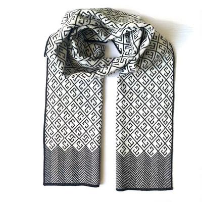 Herbst & Winter Retro Muster Strick Kaschmir Herrenschal - Warm, Stilvoll & Vielseitig