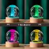 IFOLAINA 3D Cat Crystal Ball, Birthday Gift, Cute Cat Crystal Ball, Popular Gift for Women, Stylish Bedside Lamp, 60mm Diameter, Cat Crystal Ball,