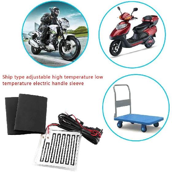 ATV Hand Warmers,Handlebar Heater + Heated Grip Pads 12V Winter Handlebar Hand Warmers Heated Hand Grips Grip Heaters ATV Motorcycle Warm Heated Grip