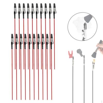 20x Alligator Clip Sticks with Soft Tips Long Tailed Metal Clamp for Banquets Hobby Model