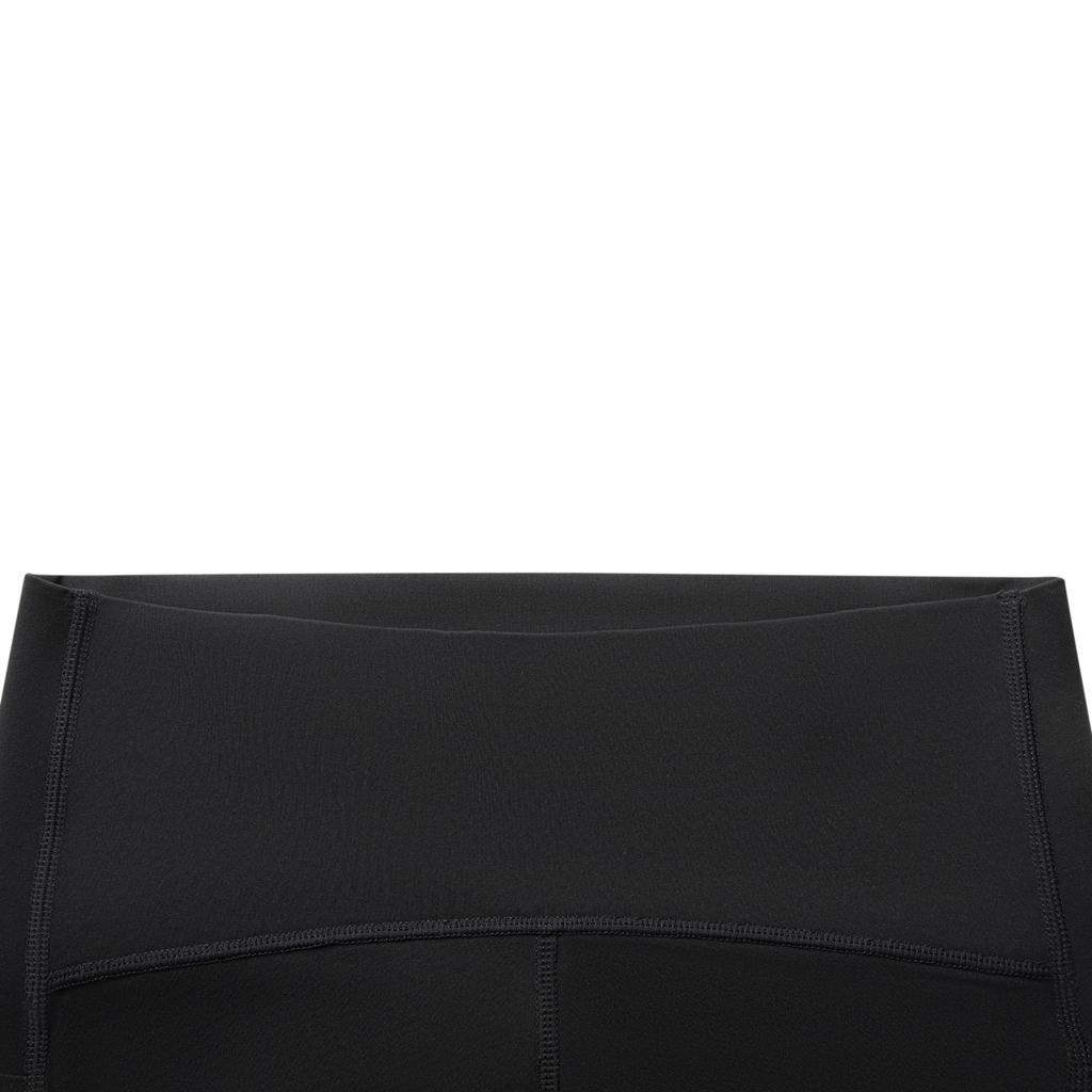 Li Ning Fitness Series Solid Color Mid Waist Versatile Breathable Sports Long Pants Women bottoms Black AULV040-3