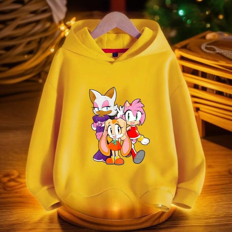 Children's Cartoon Print Fashion Sweatshirt Casual Versatile Hoodie Sweatshirts Kids Unisex