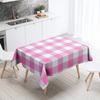 Checkered Tablecloth Black and White Plaid  Anti-Stain Waterproof Rectangular Kitchen Table Home Decoration