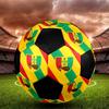 Guinea Bissau Indoor Soccer Ball Colorful All Ages Size 5 Machine Stitched PVC Competition Ready Durable High-Bounce