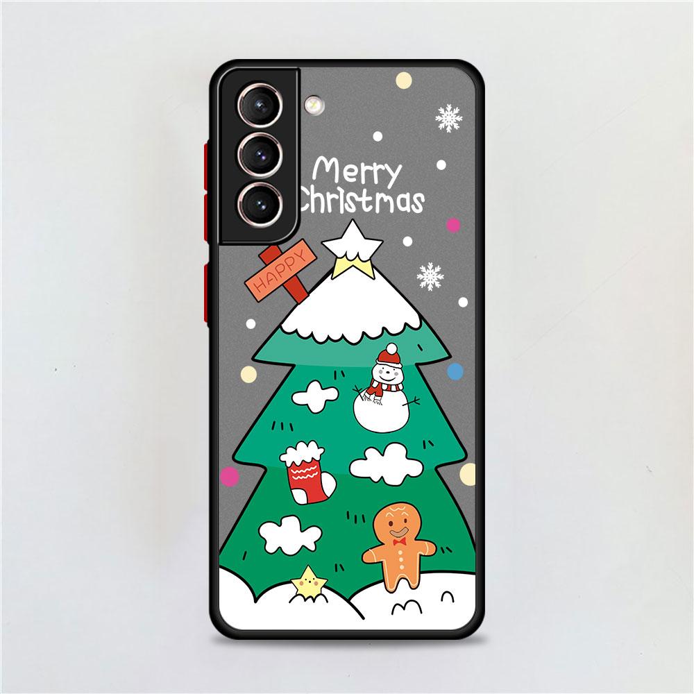 New YearMatte Hülle für Samsung Galaxy S22 S20 S21 FE S10 S9 Plus S8 Capa Note 20 Ultra 10 Lite Telefon Fundas