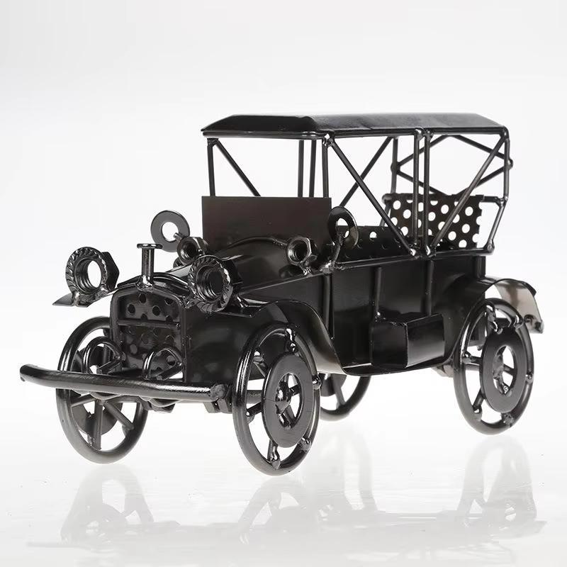 Antique Vintage Cars Model Industrial Design Decoration Creative Crafts Iron Retro Car Models For Home Decoration