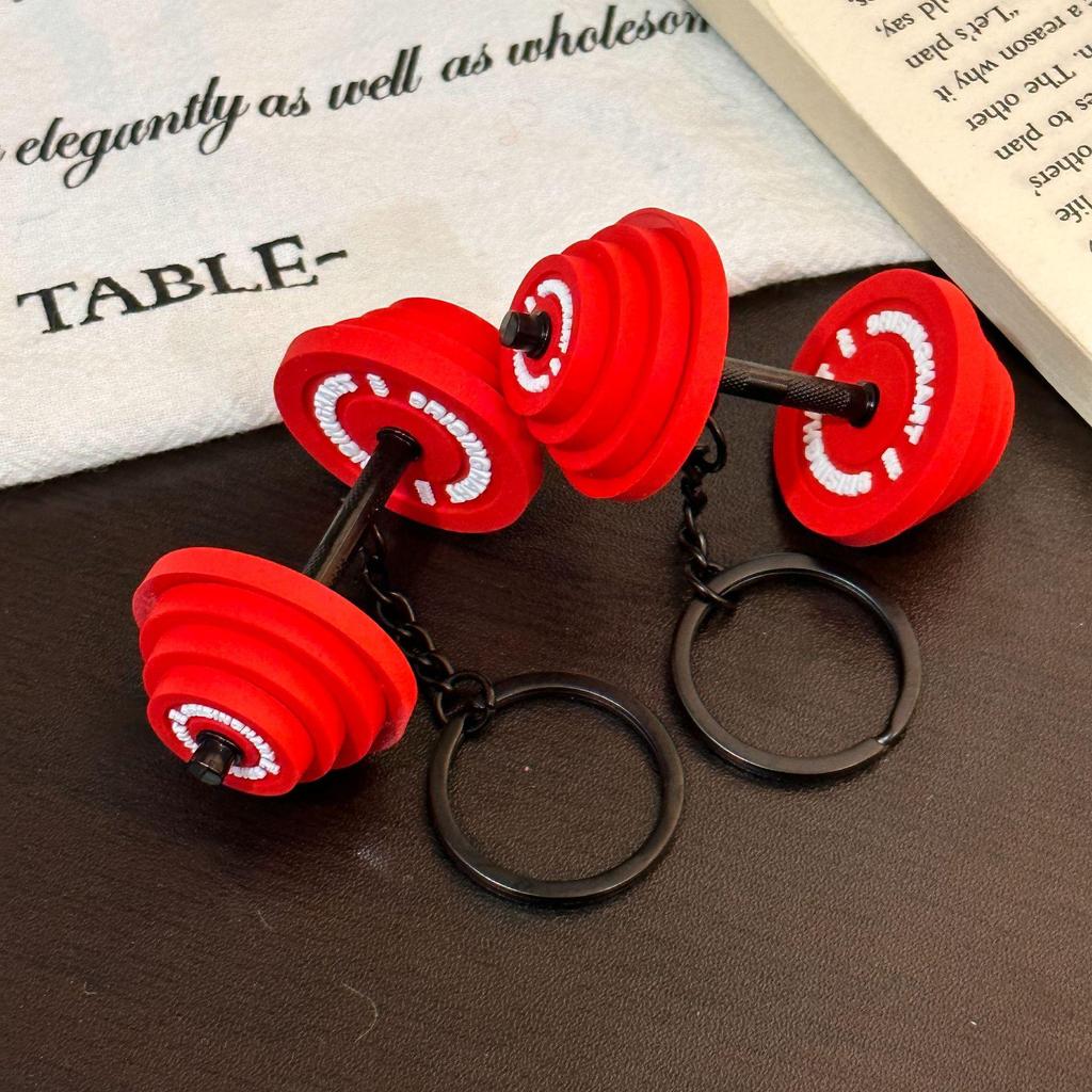 Miu Series Mini Barbell & Dumbbell Plate Keychain Bag Charm