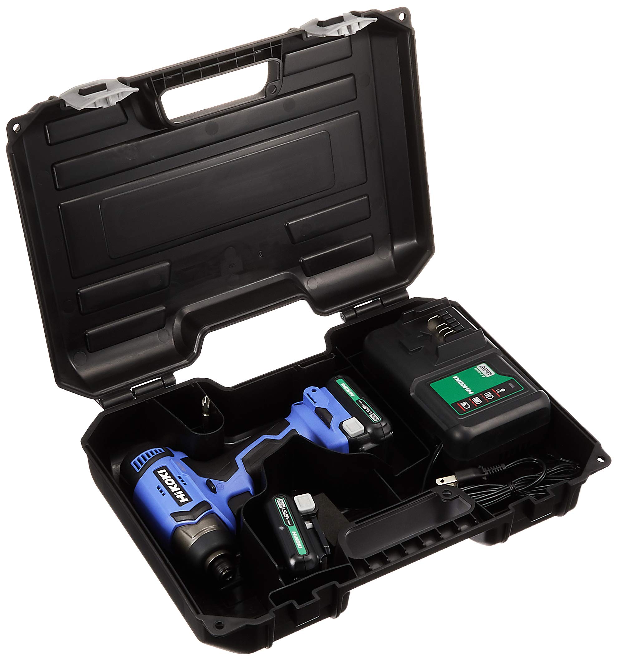 

HiKOKI Impact Driver FWH12DAL and Case Included 10.8V (2 units), Charger, (FWH12DAL(2ES)) [Lightweight & Compact] синій
