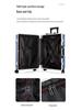 Large Capacity 20''/24'' Aluminum Frame Suitcase with Universal Wheels & Drop-Resistance