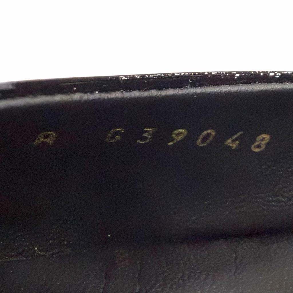 Great CHANEL Pumps Black Patent Leather Women 36.5 G39048 Used
