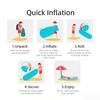 Inflatable Sofa Portable Quick Inflation Waterproof Outdoor Camping Lounge