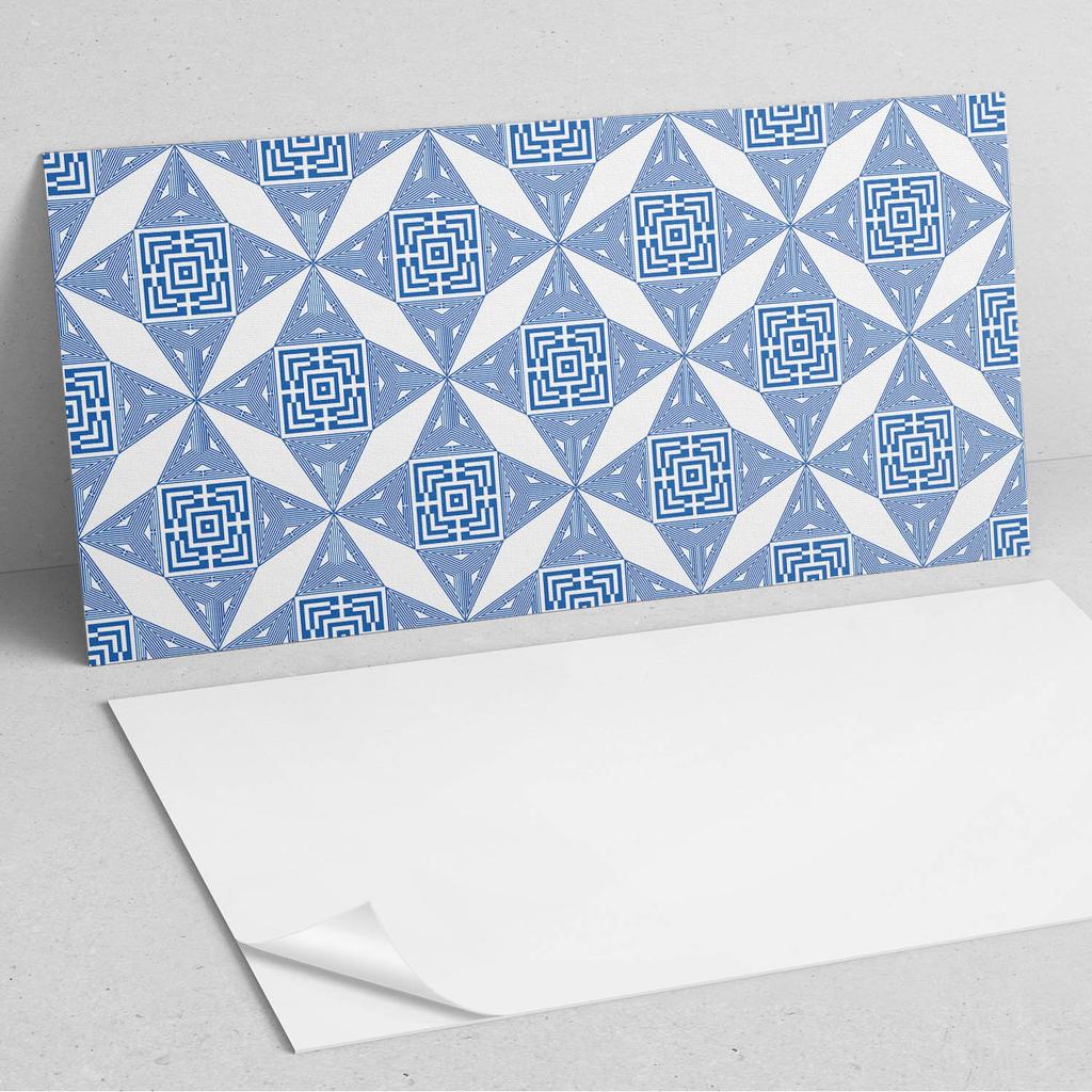 Naklejane Kafelki Dekoracyjne Do Szybkiej Odmiany Ściany Geometryczny Wzór W Siatkę 10X40X20 Cm
