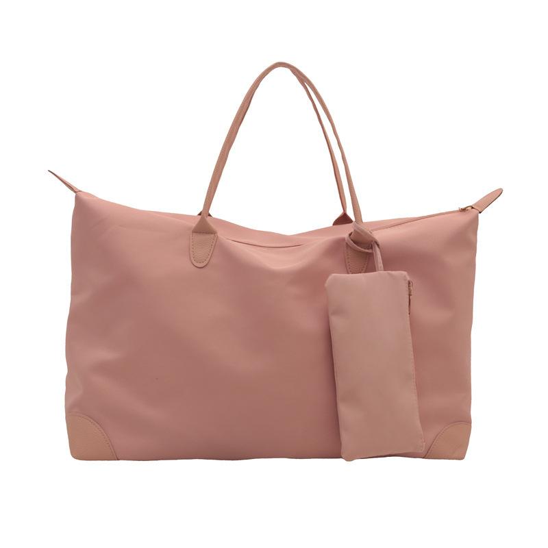 

Commuter tote bag women 2025 new high-end portable travel dumpling bag fashionable single shoulder large capacity mommy bag розовый