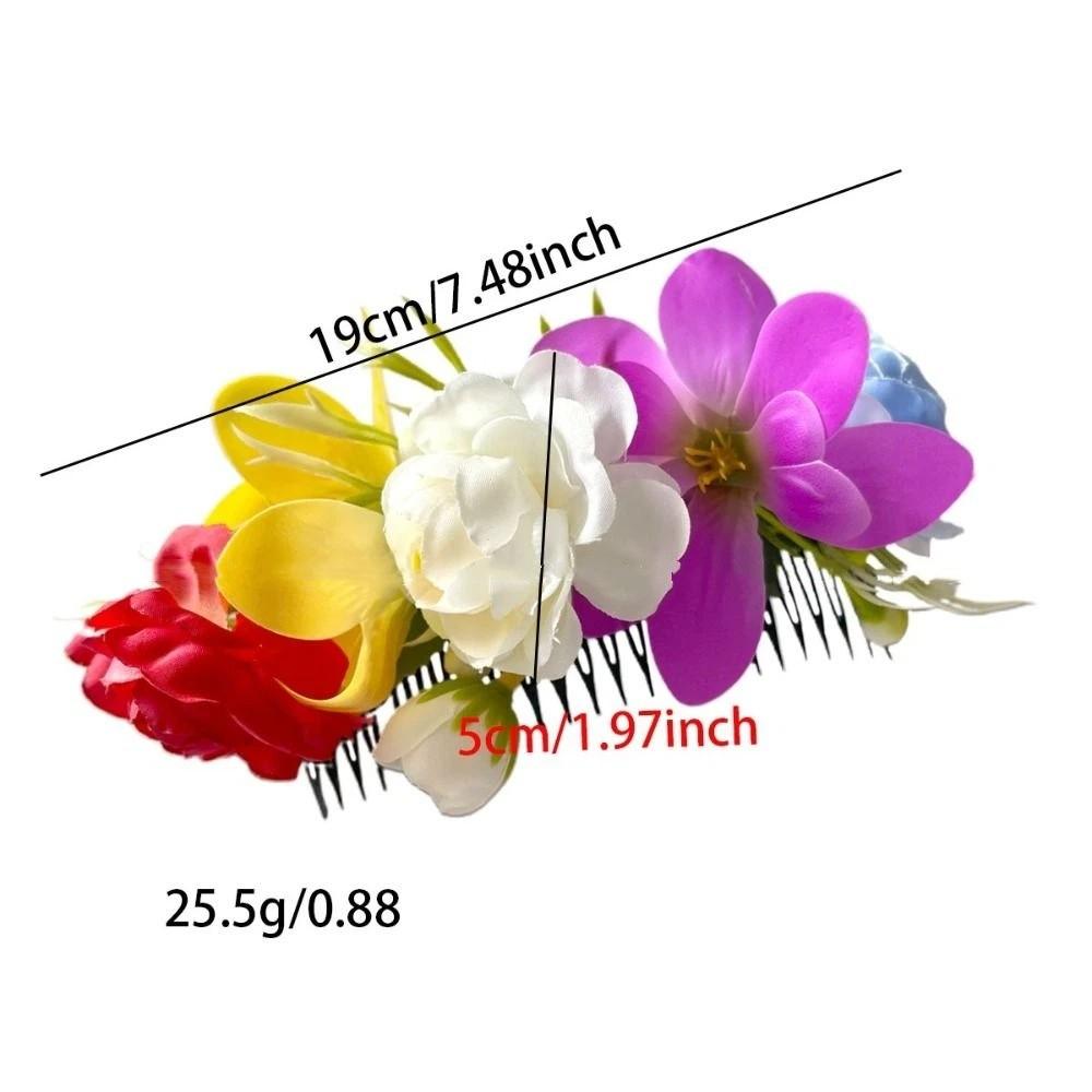 Sweet Flower Hair Comb Bohemian Fixed Combs Thailand Flower Hairpin Hair Clip Ethnic Style Wedding Bride Accessories Headdress