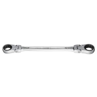TONE Doppelkopf-Ratschen-Ringschlüssel Schlüsselweite 17 x 19 mm RMFW-1719