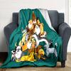 Dogs Christmas Tree Flannel Blanket Super Soft Warm Cozy Blanket For Sofa Bed Office Travel Allseason Home Decor Gift