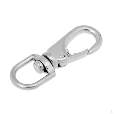 Stainless Steel Rotatable Eyelet Snap Hook Boat Marine Clip 65mm 85mm 95mm 115mm
