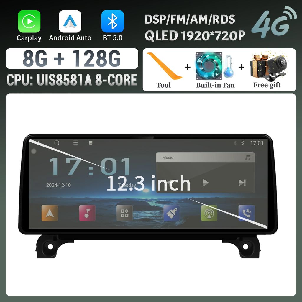 12.3inch Car Radio For Peugeot 4008 5008 3008 2016-2022 Multimedia Navigation 4G GPS Wireless BT Carplay Stereo Touch Screen