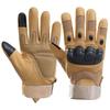 Outdoor Tactical Half Finger Gloves Field Training Sports Riding Mountaineering Non-Slip Motorcycle Full Finger Touch Screen Leather Gloves