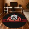 1pc Firefighter Safety Round Chair mat office Area Rug - Non-Slip, Floor Mat for Office, Bedroom, Ideal home decor gift c0112140