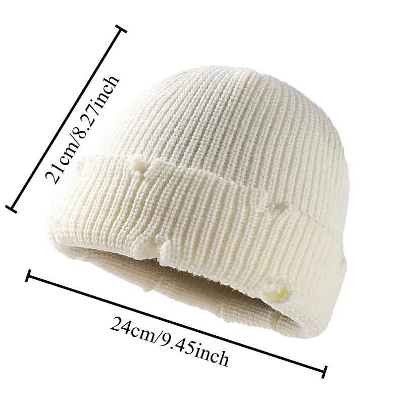 

1pcs Autumn and Winter Knitted Hat Men s and Women s Beanie Bright Solid Color Sports Hip-hop Hat Personality