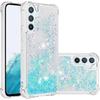 Compatible with Samsung Galaxy A54 5G Case Glitter Cute Clear Phone Case Floating Quicksand Shockproof Protective Bumper Soft TPU Case for Samsung