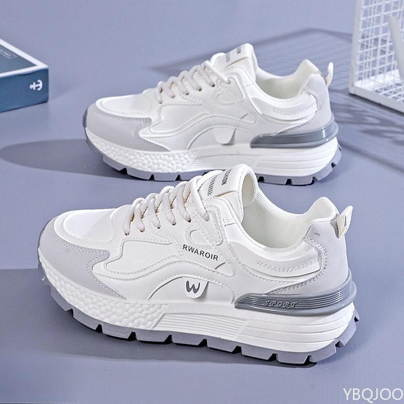 

Модная спортивная обувь, осенняя женская, новая универсальная, мягкая подошва, повседневная обувь для бега, повседневные кроссовки на платформе с цветными блоками 35 серый