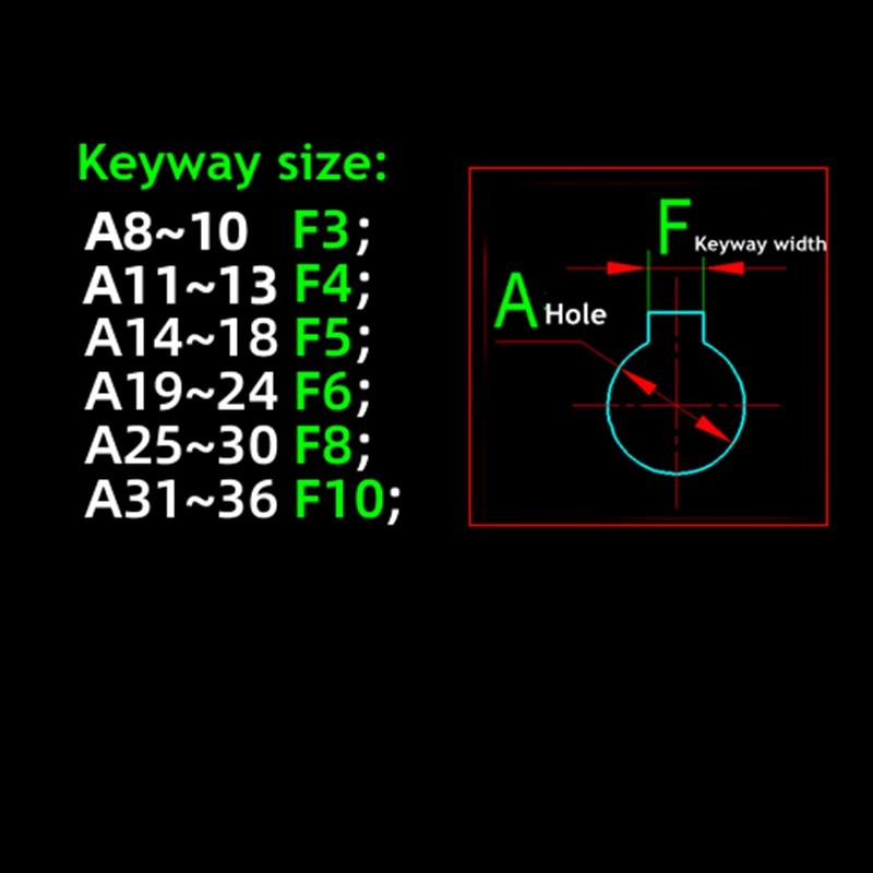 Aluminum Alloy Flange Coupling 5/6/6.35/7/8/9/10~22MM Hole-Keyway 50MM Rigid Transmission Shaft Connection