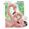 Flamingo Pearl Painting Kit Features 5D Pearls and a Mosaic Art Style. Designed for Home Wall Decoration.