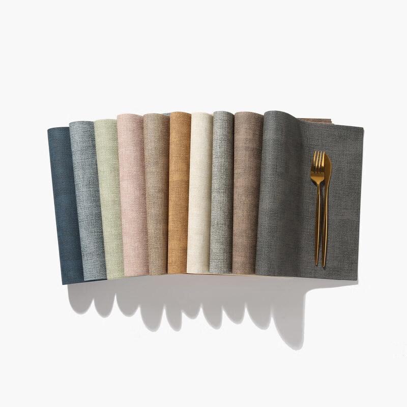 Huihuang Quadratischer wasserdichter und wärmeisolierender Platzdeckchen aus Leder