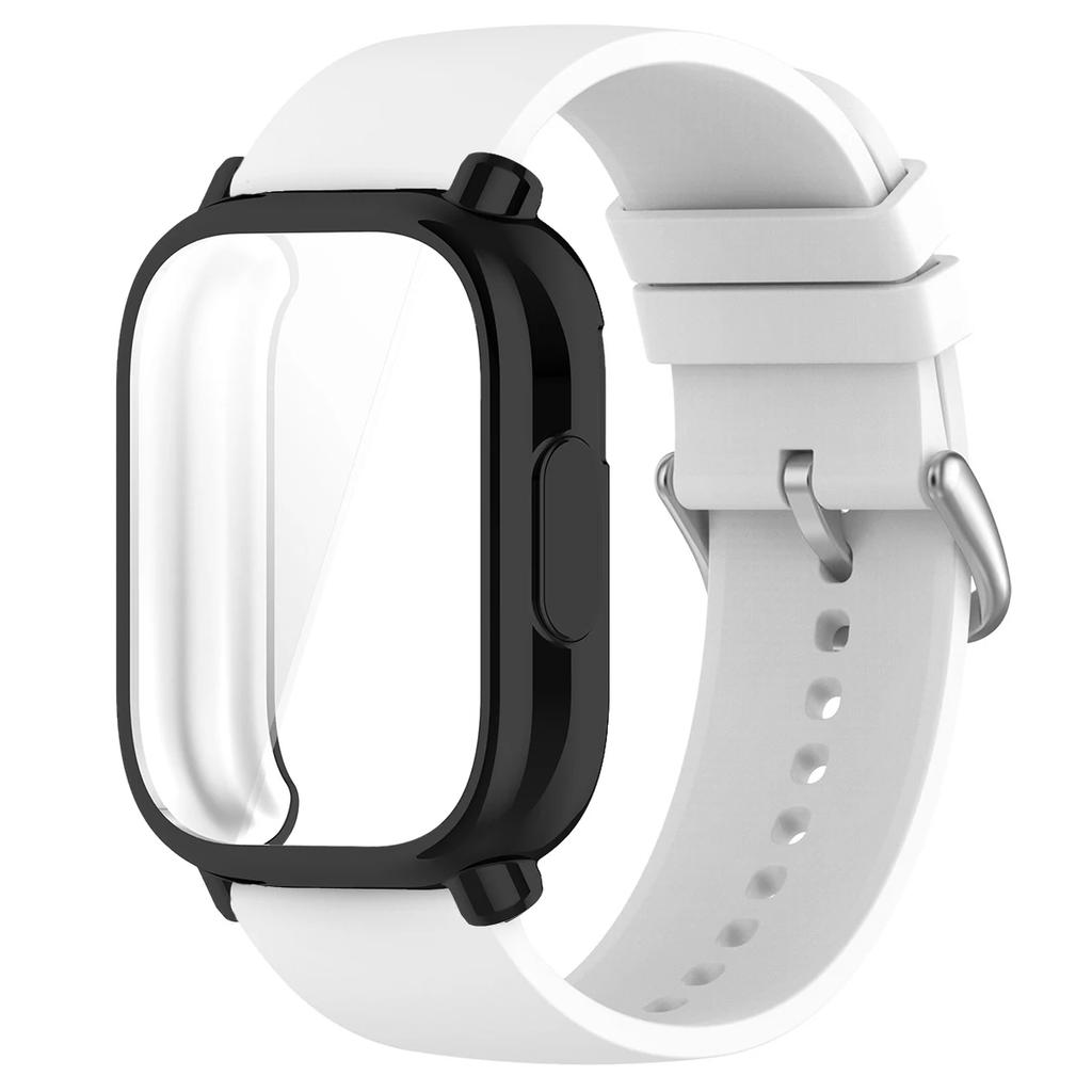 22mm Silicone Strap With Case For Xiaomi Redmi Watch 5 Active Lite Smart Watch Wrist Band And Case For Redmi Watch 5 Lite Active