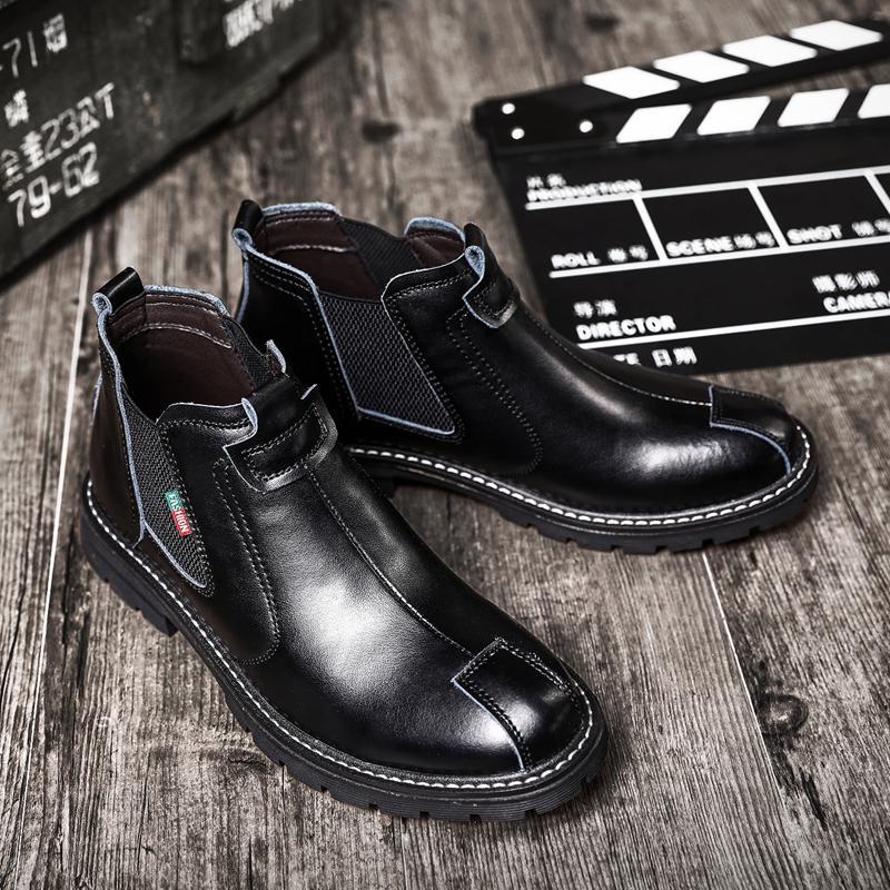 Martin boots men's new men's casual thermal cotton boots fashion trend Chelsea boots men's boots