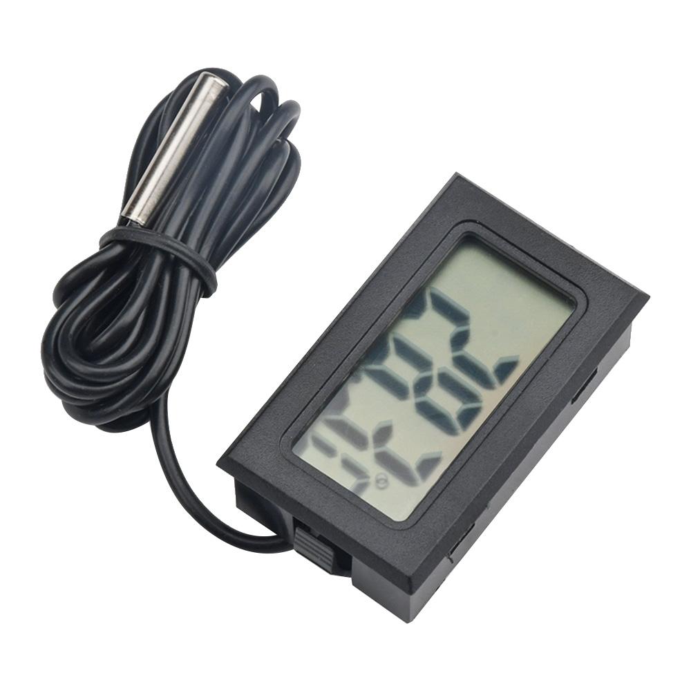 FY-10 Mini LCD Digital Thermometer Aquarium Car Water Bath Temperature Tester Detector Monitor Embedded Temperature Sensor 1M
